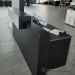 72" Black & White Straight Reception Desk